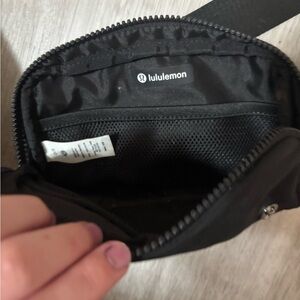 lululemon Black belt bag
